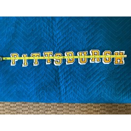 Unbranded PITTSBURGH 10  LETTER  PATCH  SET  EMBROIDERED “PIRATES” “PENGUINS” “STEELERS”