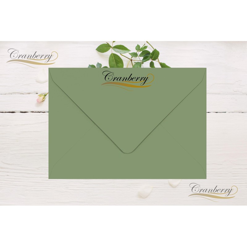 C6 / A6 Olive Green Envelopes x 25 Pack 114mm