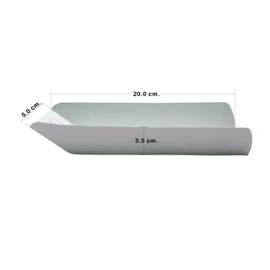 Charola Desechable para Hot Dogs, Banderillas, churros 20 cm x 5 cm x 3.5 cm, Blanco, Paquete con 100