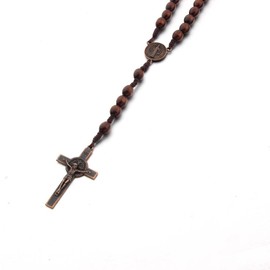 Rosary Beads Catholic Necklace for Women Catholic Cross Pendant Necklace Religious Necklaces Religious Jewelry First Communion Gifts for Men Women