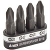 ANEX AK-50P-B4P Bit Replacement, For Manual Screwdrivers, Short +2x30, Set