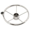 NovelBee 5 Spoke Dia.11" Stainless Steel Boat Steering Wheel with