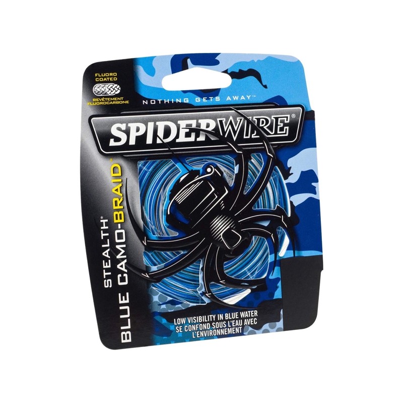 Spiderwire SS100BC-500 stealth Fishing Bait, 500 yd, Blue Camo