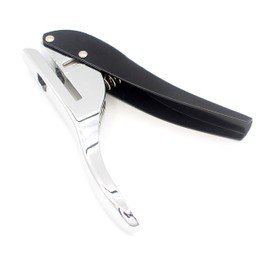 Kucaa Metal Silver Hand-held 2/5 inch 10mm Round Heavy Duty Single Circle Hole Punch for ID Cards PVC Cards Badge Photos