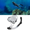 Diving Goggles Silicone Glass Plastic Ultra Clear Comfortable Adjustable Diving