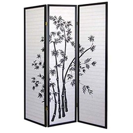 ORE International 3 Panel Room Divider - Bamboo