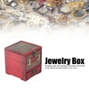 Jewelry Box Antique Wooden Multi‑Layer Drawer Storage Box Organizer with