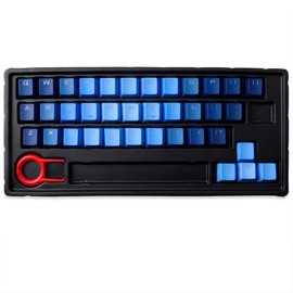 Gradient Color Keycap 37 PBT Double Shot Injection Backlit Keycaps Replacement for Cherry/ikbc/NOPPOO/Ducky Mechanical Gaming Keyboardsï¼Deep Sea Gradient Color
