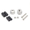 Active 60800233M Aluminum Bar End Revolver, Matte Silver, φ33-L22.5