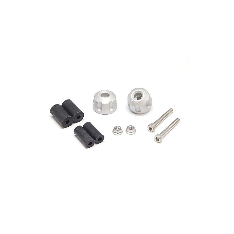 Active 60800233M Aluminum Bar End Revolver, Matte Silver, φ33-L22.5