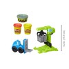 Play-Doh Wheels Crane and Forklift Construction Toys with Non-Toxic Cement