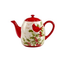 Certified International Winter's Medley Teapot, 40 oz.