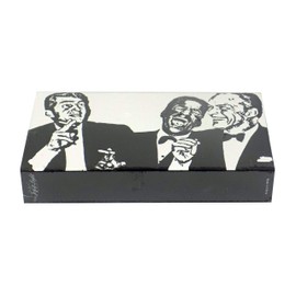 The Joy of Light Designer Matches Frank Sinatra Dean Martin Sammy Davis Jr. The Rat Pack On Black & White Embossed Matte 4" Collectible Matchb