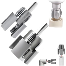 2PCS Integrated Internal & External Pipe Threading Tool, Dual-Function Pipe Thread Cutting Tool, 1/2'' 3/4'' 1'' Dies, Electric Drill Compatible PVC & Plastic Pipe Threader Kit for Home Repair