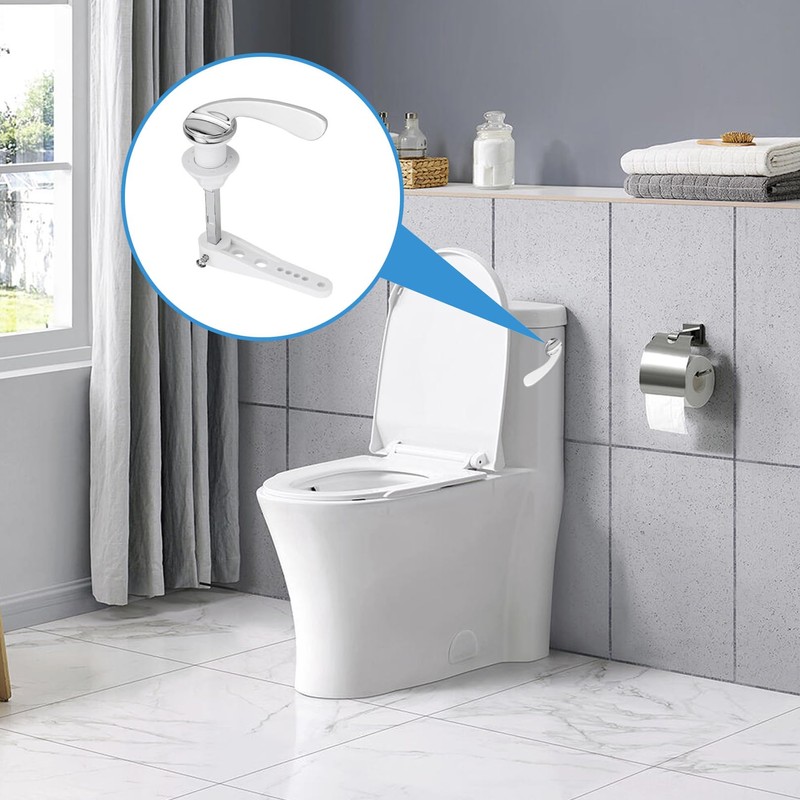 yongyongbuy Toilet Flush Handle – Alloy Cistern Lever Replacement Kit,
