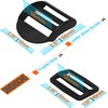 Slider Buckle for 2" Webbing Strap: 4 Set Ladder Lock