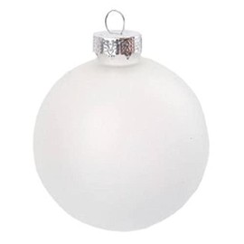 Frosted Glass Ball Christmas Ornaments 2 Inch Set of 14
