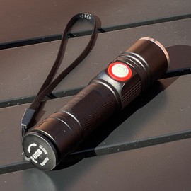 Trliradyn EDC Tactical Flashlight IP65 Waterproof with 3 Mode, 14Hr(2600mAh) Battery Life for Daily Home Use, Adventure, Tactical Outdoor, Emergency Bright Flashlight