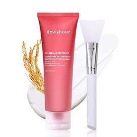 dewyhour Mascarilla De Noche De Colágeno, Mascarilla De Arroz Para El Rostro, Mascarilla Peel-Off Para Elasticidad, Hidratación Y Luminosidad,