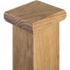 Blueprint Joinery Cambridge Oak Flat Newel Cap 102x102x27mm, Full Stair