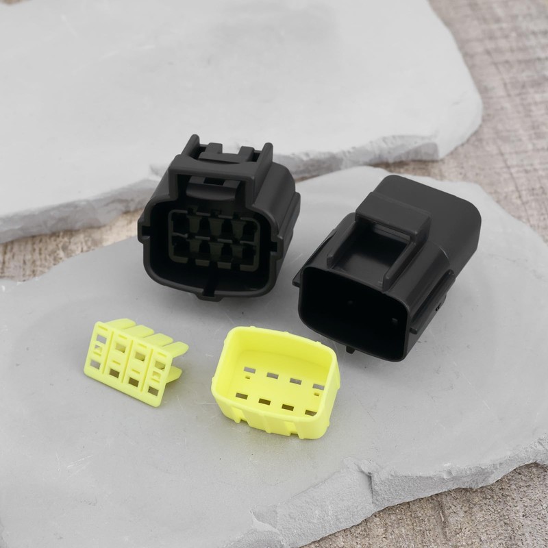SING F LTD 2 Sets of 8 Pin Waterproof Electrical