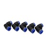 8 mm IQS Pneumatic Angle Connector 90° Pack of 5