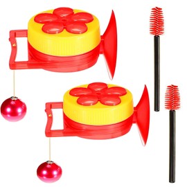 Hummingbird Feeder Red Flower Small Bird Feeders Plastic Garden Tool with Perch