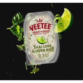 Veetee Thai Lime and Herb - 2 Minute Rice Microwavable Meals - Instant Rice Meals Ready to Eat Gluten Free Precooked Rice - 10.6 Ounce (Pack of 6)