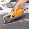 ROMECH Mini Electric Cloth Cutter, Rotary Blade Fabric Cutting Machine,