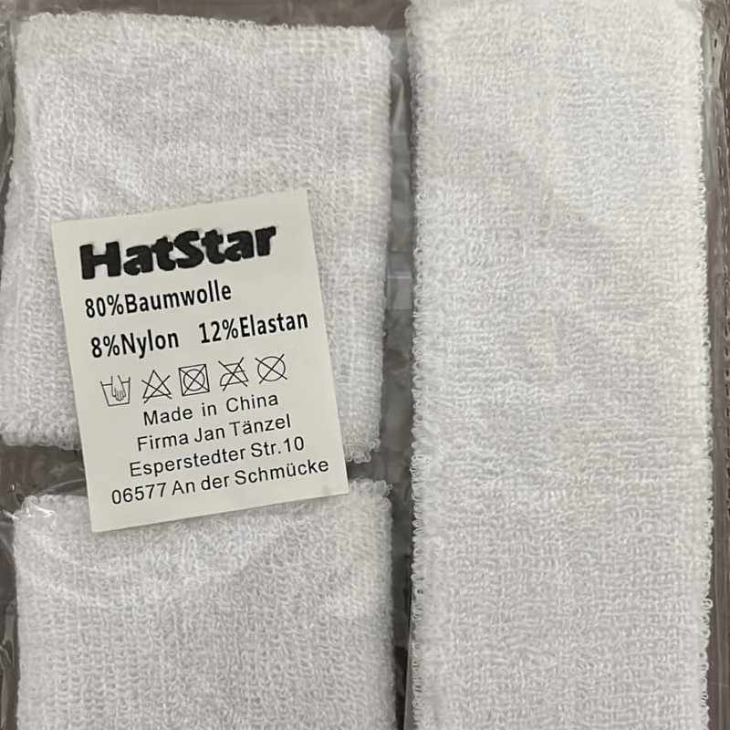 Hatstar 3-Piece Sweatband Set, Sweatbands for Wrist and Head, Headband