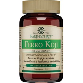 Solgar FERRO KOJI, 30 capsule vegetali – Ferro Ultimine™ da Koji fermentato – stanchezza e funzione immunitaria