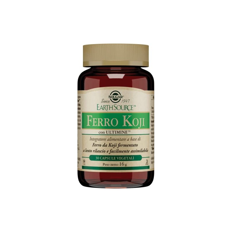 Solgar FERRO KOJI, 30 capsule vegetali – Ferro Ultimine™ da