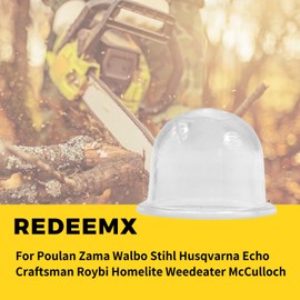 REDEEMX Carburetor Primer Bulb Replacement Kit Compatible with Poulan Zama Walbo Stihl Husqvarna Echo Craftsman Roybi Homelite Weedeater McCulloch Gas Trimmer Blower Brush Cutter Chainsaw Part (15pcs)