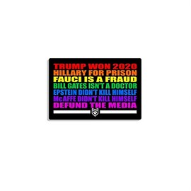 PatchOps in This House We Believe Sign Parody Trump Won Rainbow Vinyl Decal Sticker