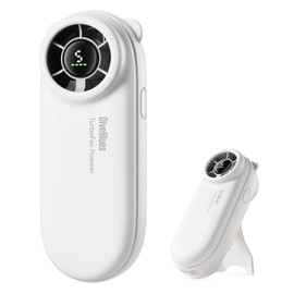 Diveblues TurboBear Portable Handheld Turbo Fan, 5 Gear Wind, Travel Essentials, Small Hand Held Fan Rechargeable, Mini Personal Fans Cooling, Battery Powered, Pocket Cute Gifts Women