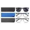 OLOMEE Reading Glasses Men +2.75 Blue Light Blocking Square Magnifying