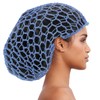 WOFASHPURET 2pcs Mesh Crochet Hair Net,Knit Women Hairnet Snoods Cover