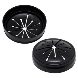 BUXIMN 2pcs 3-3/8" Garbage Disposal Splash Guard, Quiet Garbage Guard Disposal Drain Cover Garbage Disposals Rubber Drain Plugs Sink Splash Guard Replacement (Style B)