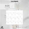 COLORBIRD Short Nail Tips, 24 Pieces, Magnet Nails, Beige, Nail,