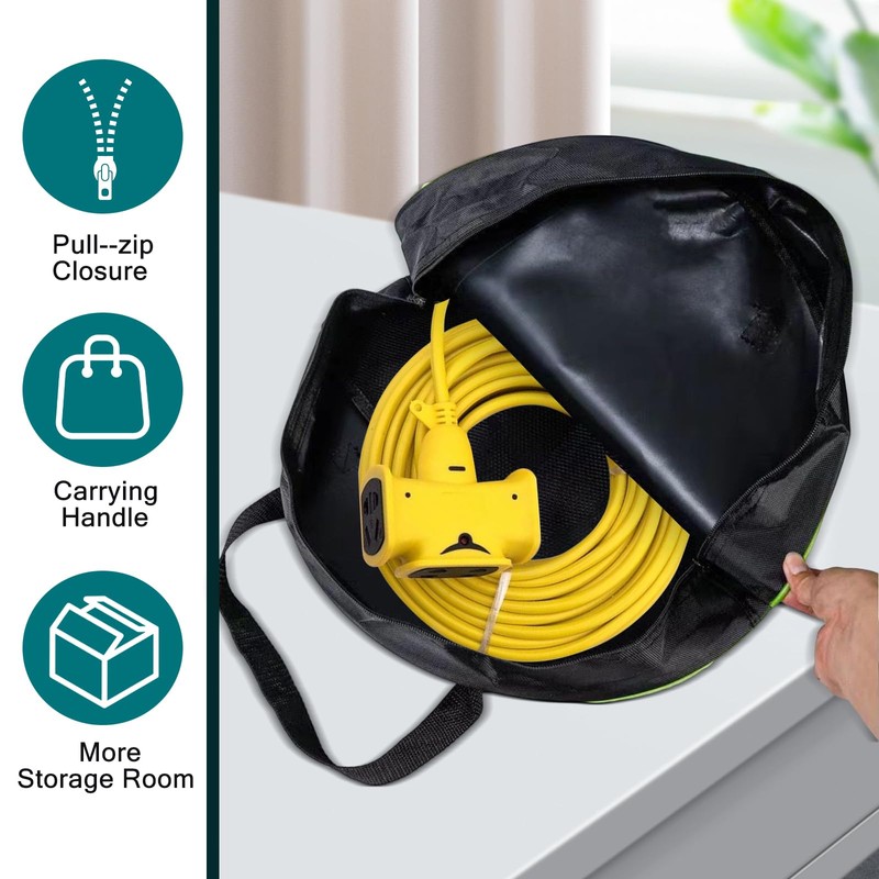 Lunyloer Waterproof Heavy Duty Cable Storage Bag, 2Pcs EV Portable