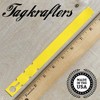 TAGKRAFTERS 9" x 3/4" Yellow - 250 Pcs - Plastic