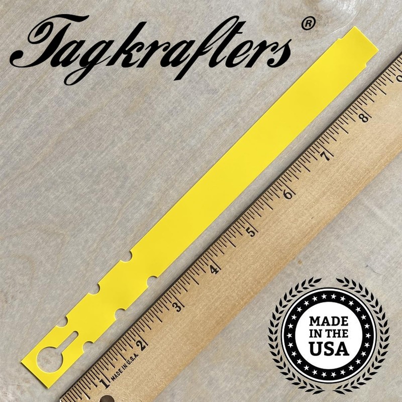 TAGKRAFTERS 9" x 3/4" Yellow - 250 Pcs - Plastic