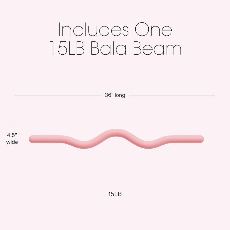 Bala Beam - 36" Ergonomic Strength Training Bar with Soft