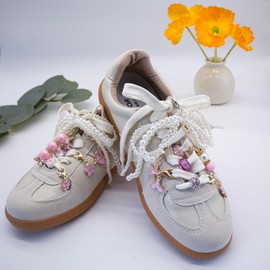 Anbjin Shoe Charms for Sneakers,20Pcs Shoelaces Charms for Women,Contain Bows/Lobster Clasps/Clips/Pins/bead/Jewelry,Shoelaces Accessories for Boots, Runners