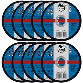 Cut Off Wheels 4 1/2 inch Thin Metal & Stainless Steel Cutting Discs, 4.5" Value-Durable Cut-Off Blades for Angle Grinder 10-Piece Set