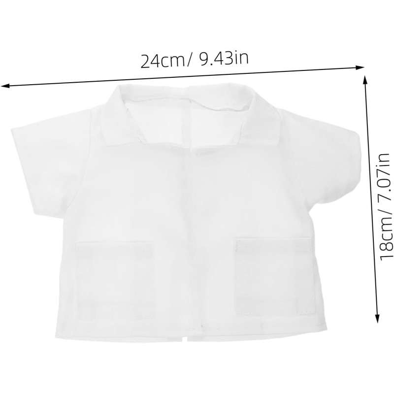 Ropa para Peluches Traje de Doctor 3 Piezas de Tela