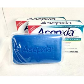 Asepxia  Scrub Deep Cleansing without Blackheads ( 2 Pack ) 4 oz each/Jabon Barr