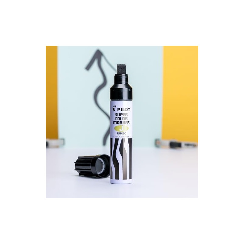 Pilot Jumbo, Permanent Markers Office, Negro (Black), Jumbo Paquete De