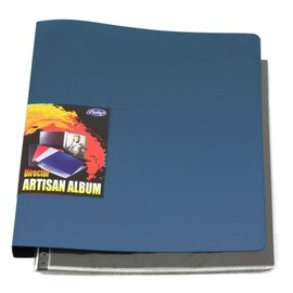 Florence 8.5"x11" Blue Multiring Binder/Album with 10 Archival Acid Free Sheet Protectors