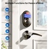 Veise Keyless Entry Door Lock with 2 Lever Handles -